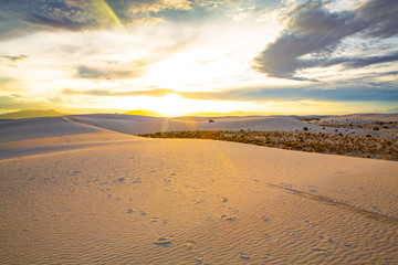Fototapeta na wymiar White Sands National Monument in New Mexico, USA