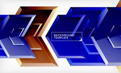 Abstract glossy techno arrows background