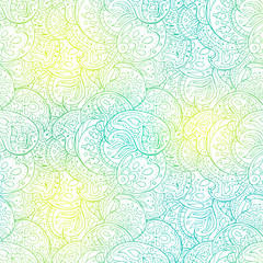 Obraz premium Vintage seamless pattern. paisley print. Traditional ethnic ornament. Asian motifs for fashion, interior, cover, textile, wrapping, scrapbook, background. Boho style