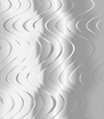 Black and white zigzag wavy lines, dark color tone vector background.