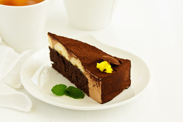 A piece of banana cake.