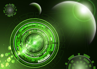 Global international exchange of information. Planet space modern technologies of the future finance banking. Binary code web security payment business vector illustration - Vector Graphics