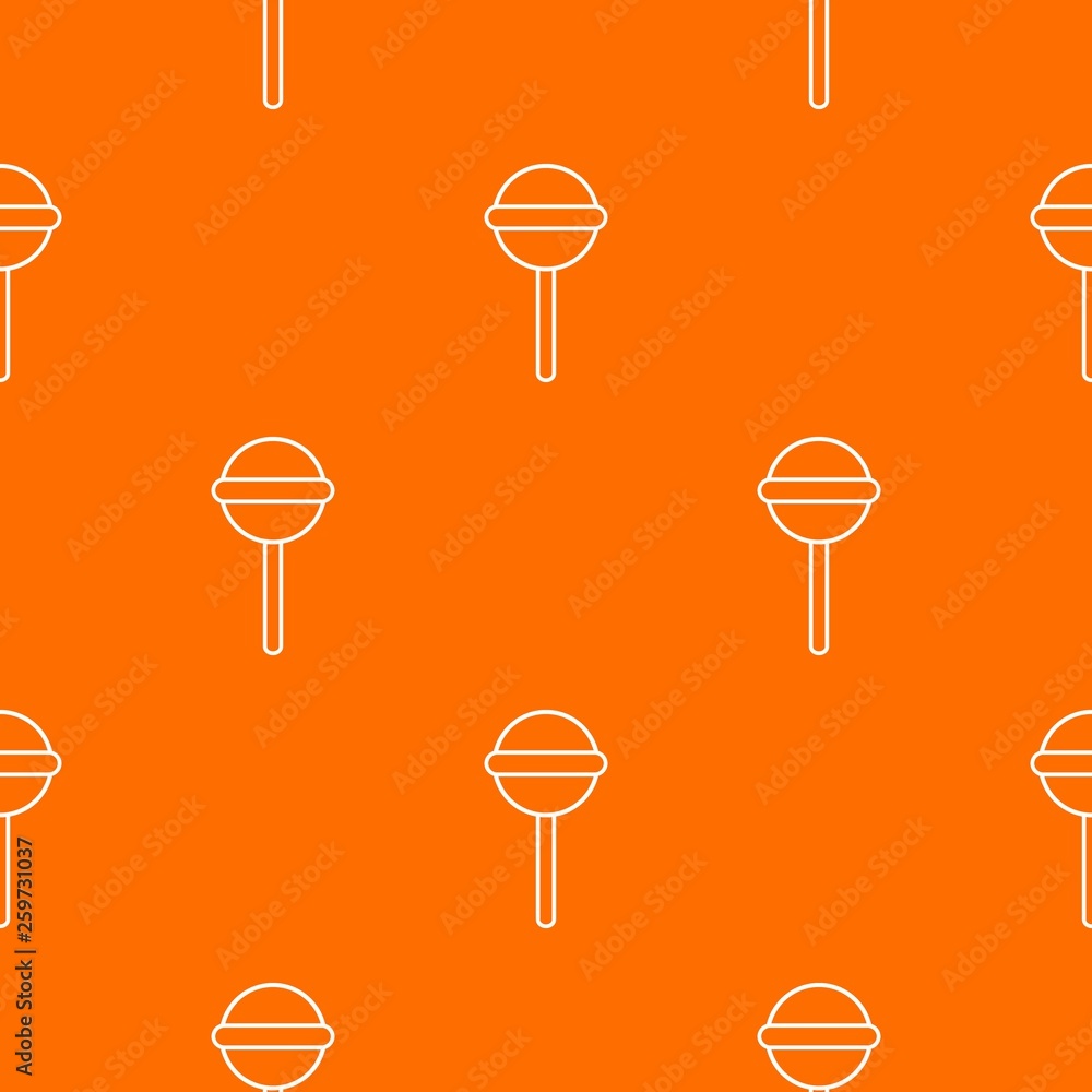 Poster round lollipop pattern vector orange for any web design best
