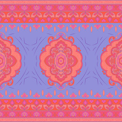Indian pattern. Ethnic Mandala ornament. Can be used for textile. Gypsy style