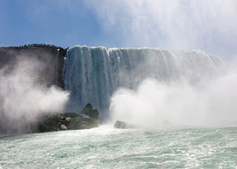 Niagara Falls fury, the American Fall in summer
