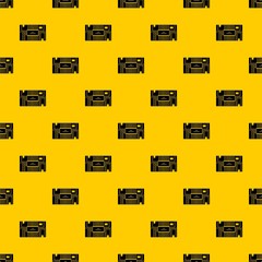 Microchip pattern seamless vector repeat geometric yellow for any design