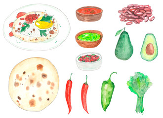 Mexican food set 11
