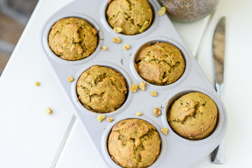 Vegan Banana Nut Muffins 