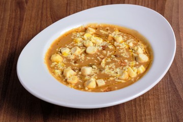 Pure de verduras y pan