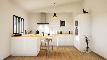 vue 3d cuisine blanche 22-05