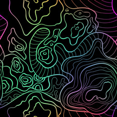 Colorful abstract pattern. Psychedelic art. Gradient 