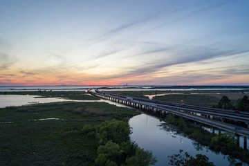Sunset over Mobile Bay, Alabama 