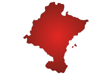 Mapa rojo de Navarra. © Gabrieuskal