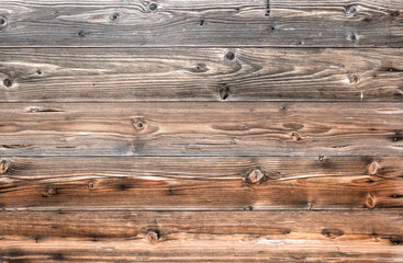 Naklejka premium close- up of a wall made of old wooden planks