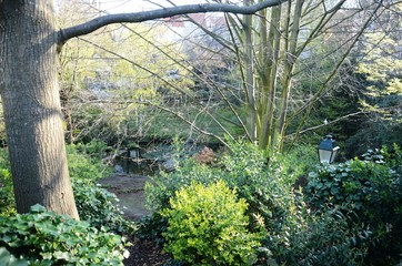 Bruxelles (Belgique) Petit parc près de la station de métro « Parvis de Saint-Gilles »