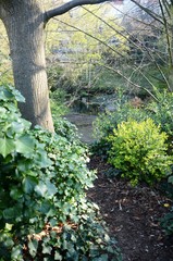 Fototapeta premium Bruxelles (Belgique) Petit parc près de la station de métro « Parvis de Saint-Gilles »