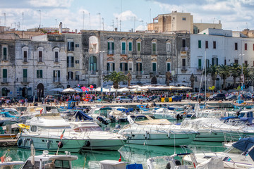 Boats at the port of Trani, Puglia, Italy