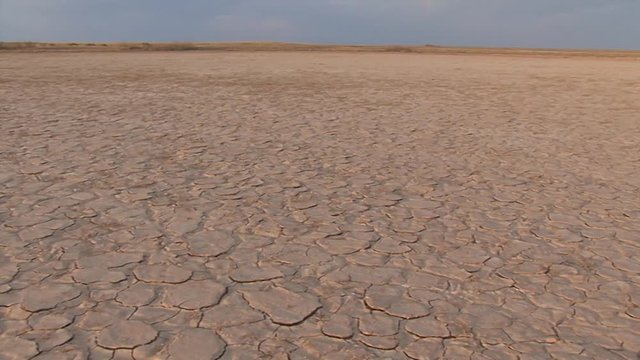 Western Kazakhstan. The bottom of the retreated Aral Sea.