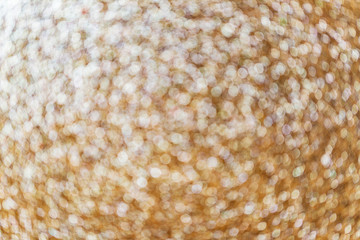 Gold blurred Abstract  bokeh background, close up.