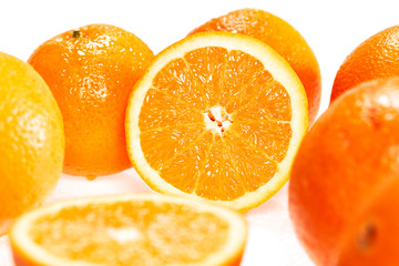 Naklejka na ściany i meble Orangen Frucht Obst saftig