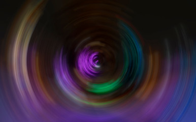Abstract Background Of colorful Spin Circle Radial Motion Blur.