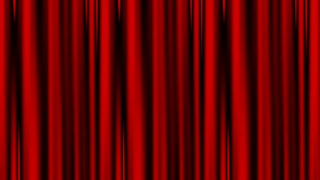 Realistic red curtain.