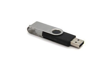 Usb flash drive on white background
