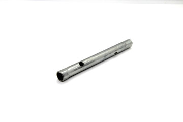 tubular key on white background