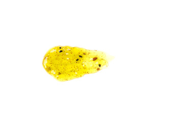 Sample of natural scrub on white background