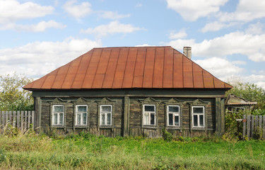 Old country wooden house