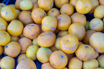 many fresh raw orange