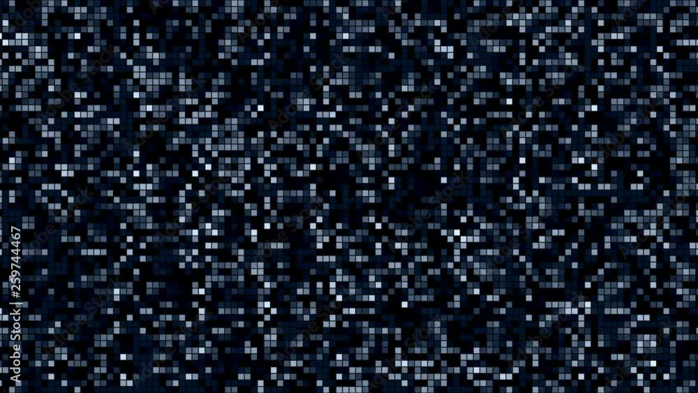 Poster abstract particle background, data techno backdrop with glowing dots, hi-tech concept, blue color sc