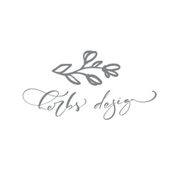 Obraz premium Hand drawn Simple floral icon vector from nature Florist Logo beauty, organic cosmetic, photography, wedding, hygge home decor. Calligraphic Flower outline illustration. Linear botanica symbol for gre