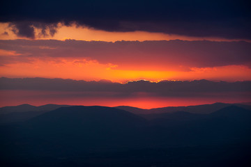 Assisi Sonnenuntergang