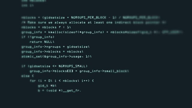 Footage of Programming code abstract technology background for software developer and Computer script concept