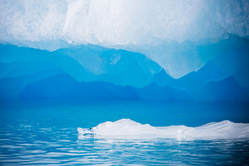 Blue iceberg details