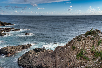 伊豆　爪木崎俵磯の景色
