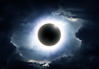Eclipse in the Clouds