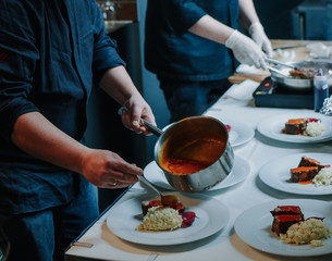 chef preparing food