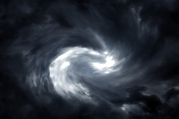 Blurred Whirlwind in the Clouds