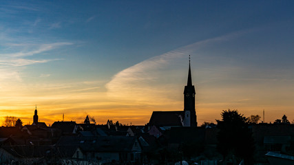 Obraz premium village morning