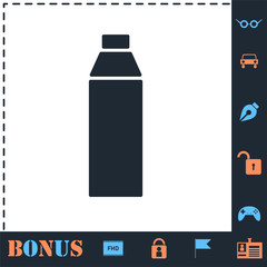 Bottle icon flat