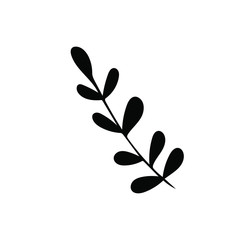 leaf silhouette isolated