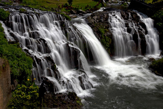 Close-up of a waterfall, East Java, Indonesia