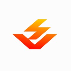 Letter SV Logo design