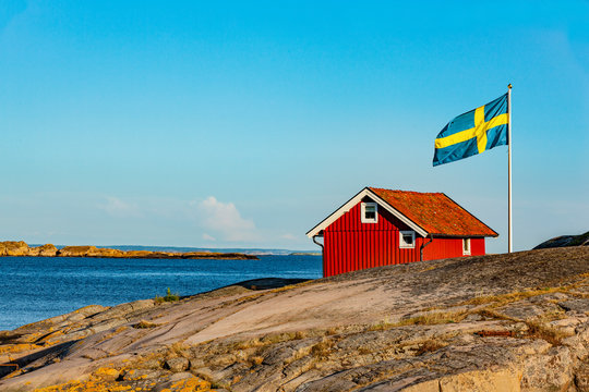Rotes Haus in Schweden