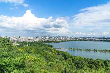 Fototapeta na wymiar panoramic city skyline 