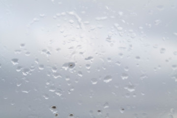 raindrops on the glass 