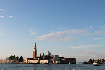 View of San Giorgio Maggiore island in Venice Italy