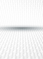 Black and white empty perspective background. Product stand, ad banner.